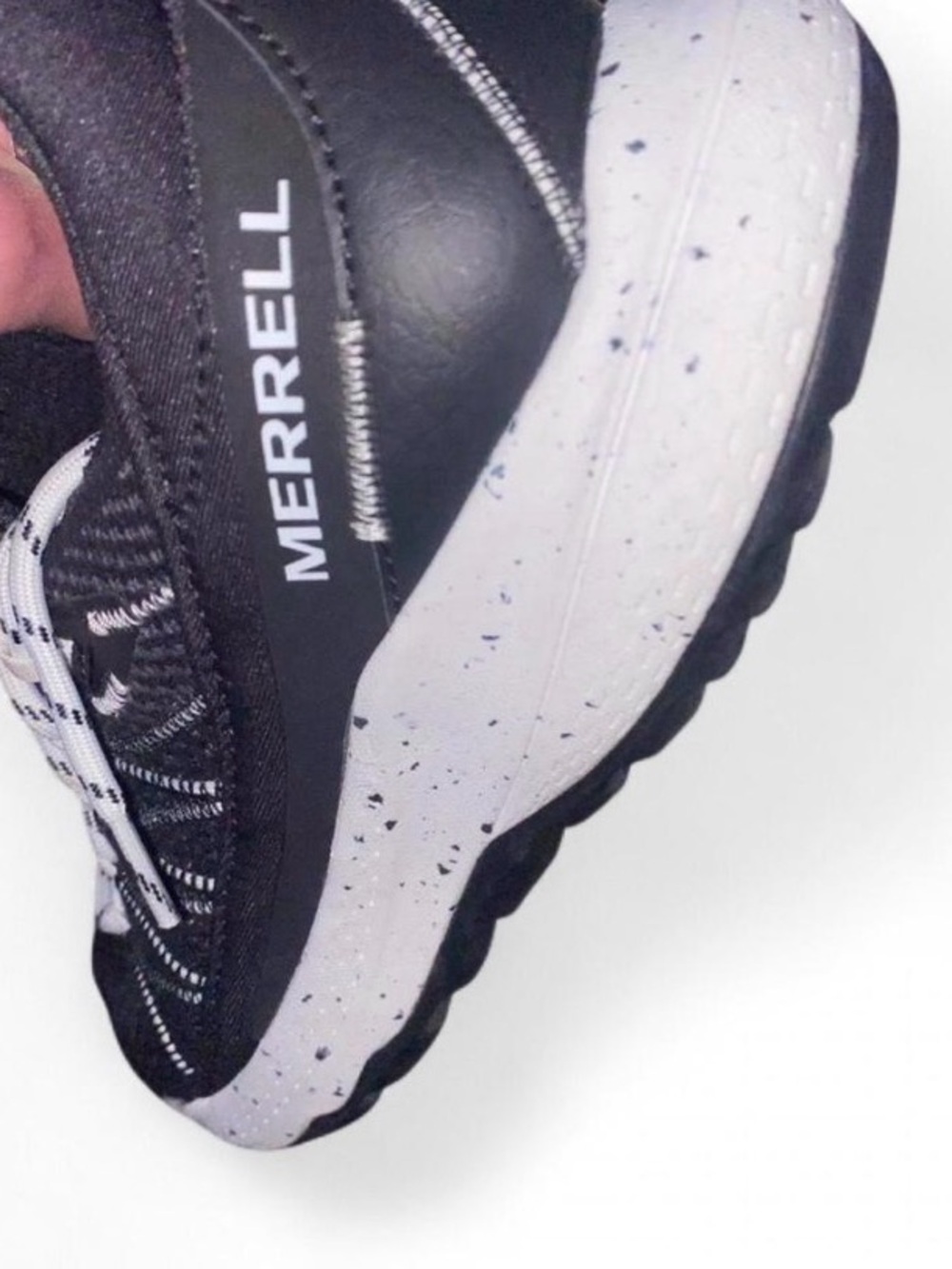 Merrell Sneaker Womens Black Lace Up Fall Trail Walking Hiking Running Shoes - 9